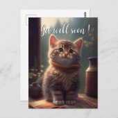 Snel-Beter Kitten Met Sjaal Briefkaart (Voorkant / Achterkant)