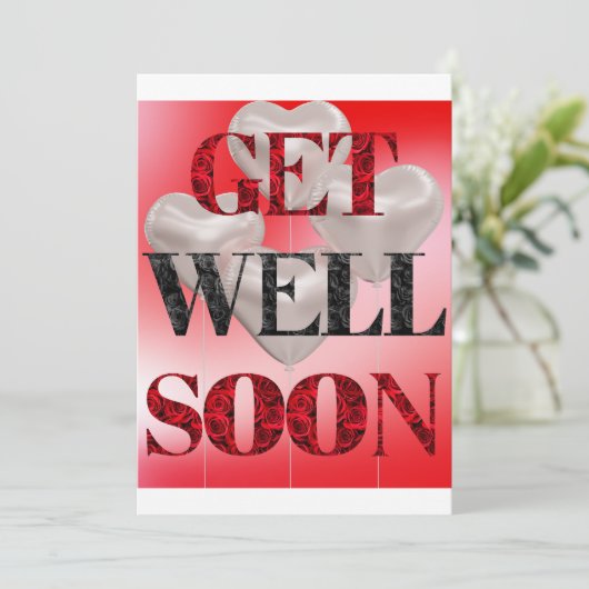 Snel Beter Worden Uitnodiging (Staand voorkant)