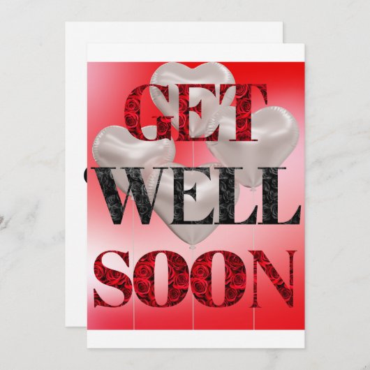 Snel Beter Worden Uitnodiging (Voorkant / Achterkant)