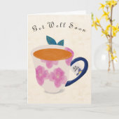 Snel Beterschap Kopje Kaart (Gele Bloem)