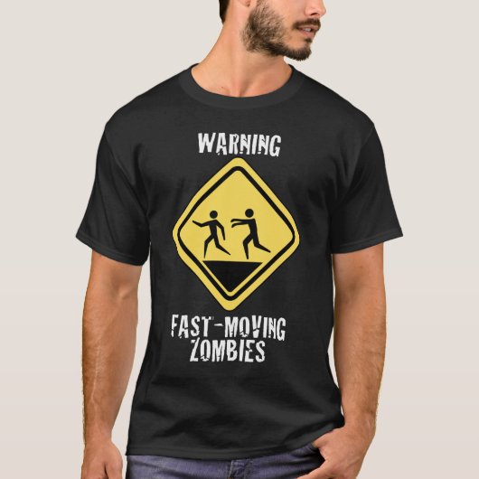 Snel bewegende, donkere Zombies-Shirt T-shirt (Voorkant)