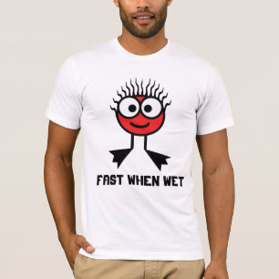 Snel bij natte - Rood schemerteken T-shirt