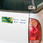snel breien - warm sterven bumpersticker (Op Truck)