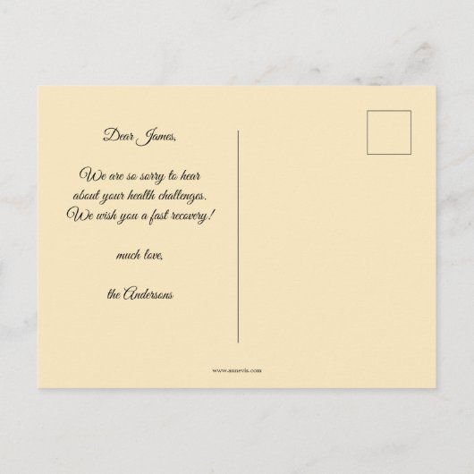 Snel  Briefkaart voor het schilderen van wijn (Achterkant)