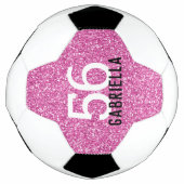 Snel bruisend getal en naam van Bright Bubblegum r Voetbal (Voorkant)