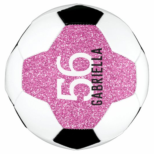 Snel bruisend getal en naam van Bright Bubblegum r Voetbal (Voorkant)