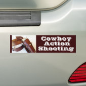 Snel Bumpersticker voor het afschieten van Cowboy- (Op auto)