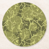 Snel Cactus afdrukken Ronde Kartonnen Onderzetter (Voorkant)