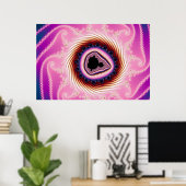 Snel centrifugeren - Fractal Poster (Thuiskantoor)