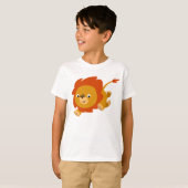 Snel Cute Cartoon Lion Children T-Shirt (Voorkant volledig)