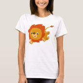 Snel Cute Cartoon Lion Women T-Shirt (Voorkant)