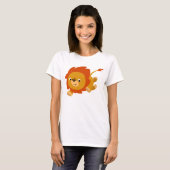 Snel Cute Cartoon Lion Women T-Shirt (Voorkant volledig)