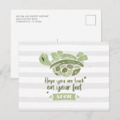 Snel Cute Fun Wishes Nursing Briefkaart (Voorkant / Achterkant)