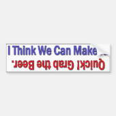 Snel de Beer pakken. Bumpersticker (Voorkant)