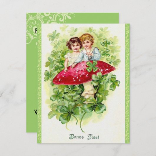 Snel de feestdagen van Patrick! Kaart (Voorkant / Achterkant)