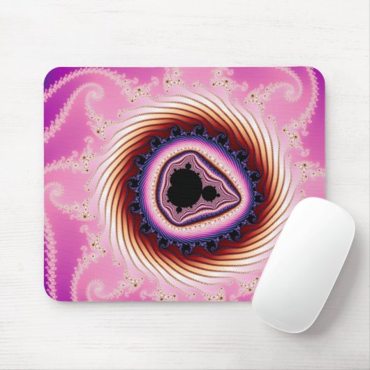 Snel draaien - Fractal Mousepad Muismat (Met muis)