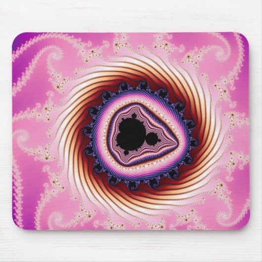 Snel draaien - Fractal Mousepad Muismat (Voorkant)