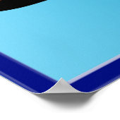 Snel draaiende schijf poster (Hoek)