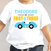 Snel & Drie Raceauto 3e verjaardag Kinder Shirts
