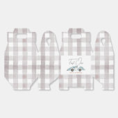 Snel Een Blauw Race Auto Jongen 1e Verjaardag Bedankdoosjes (Ongevouwen)