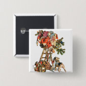 Snel een Ladder Vierkante Button 5,1 Cm (Voorkant /achterkant)