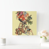 Snel een Ladder Vierkante Klok (Huis)