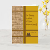 Snel een man die een hartaanval had kaart (Gele Bloem)