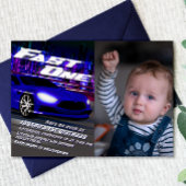 Snel één met foto-uitnodiging kaart