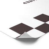 Snel één raceauto 1e verjaardagsfeestje welkom poster (Hoek)