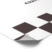 Snel één raceauto 1e verjaardagsfeestje welkom voo poster (Hoek)