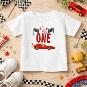 Snel één raceautoboy 1e verjaardagsfeestje