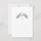 Snel één raceautoverjaardag bedankkaart (Achterkant)