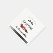 Snel één raceautoversdag servetten (Hoek)