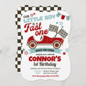 Snel één, Racing 1e verjaardag Kaart (Voorkant / Achterkant)