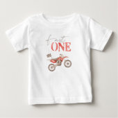 Snel Eén Rood Stof Motorfiets Verjaardags T-shirt  (Voorkant)