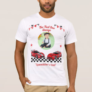 Snel Eén Rood & Zwart Raceauto Speedster Vader T-shirt