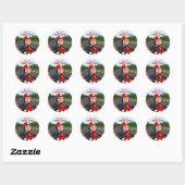 Snel één verjaardag ronde sticker (Vel)
