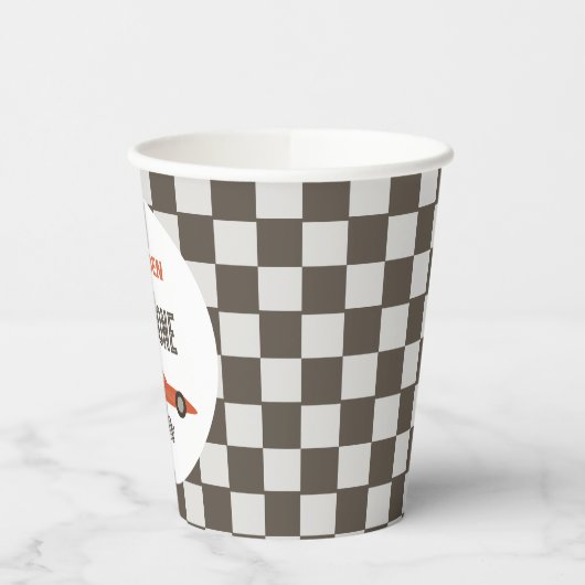 Snel één zwarte ritsauto papieren bekers (Links)