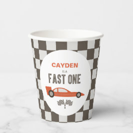 Snel één zwarte ritsauto papieren bekers