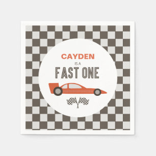 Snel één zwarte ritsauto servet