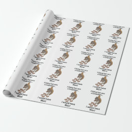 Snel Eet Eekhoorn Grappige Spreuk Cadeaupapier