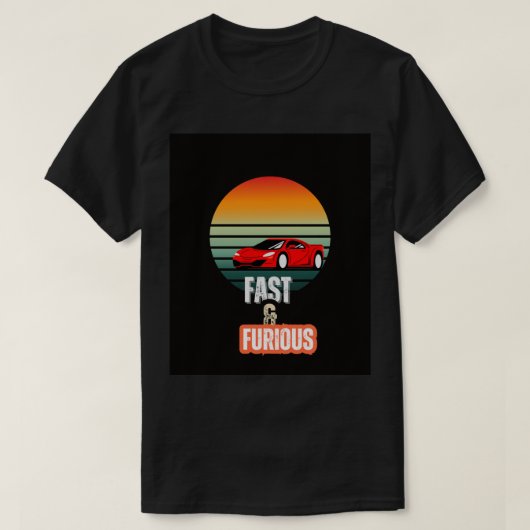 Snel en furieus T-shirt ontwerp (Design voorkant)