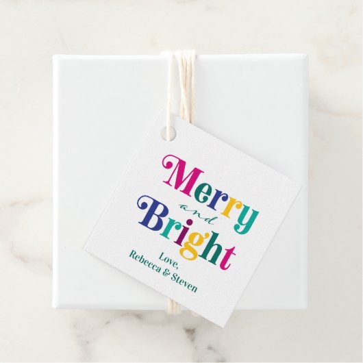 Snel en helder kerstcadeautje met kleurrijke kerst bedankjes labels (In situ)