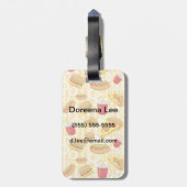 Snel eten bagagelabel (Achterkant verticaal)