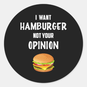 Snel eten Birger Kaas Funny Foodie Eat Gift Idee Ronde Sticker