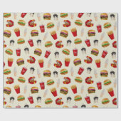 Snel eten, brandwonden, vuiligheid, zondebokken cadeaupapier (Vlak)