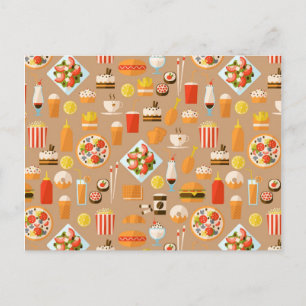 Snel eten briefkaart