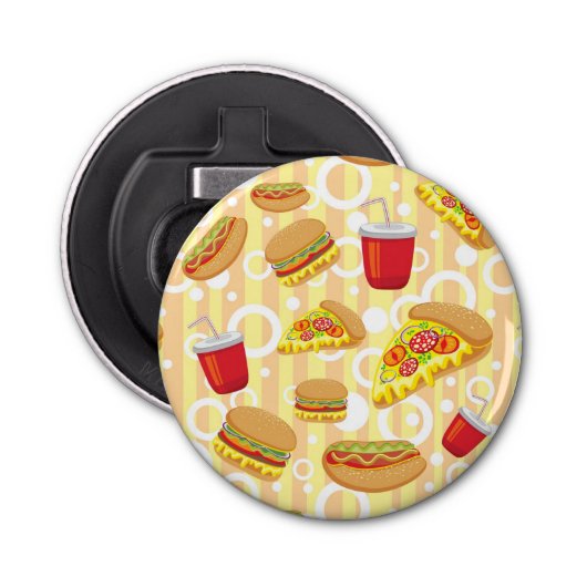 Snel eten button flesopener (Voorkant)