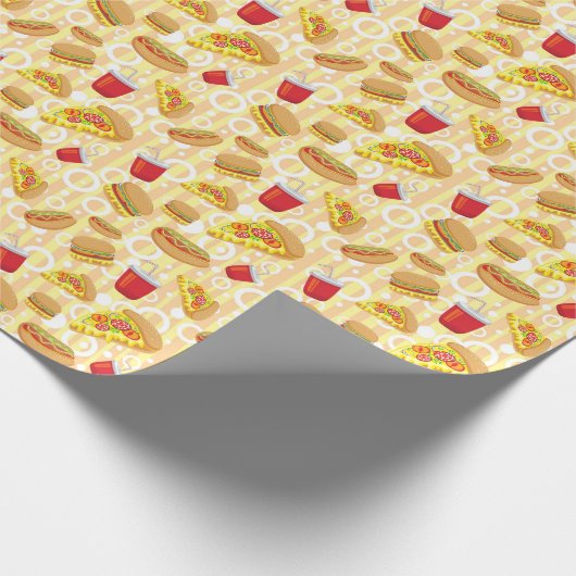 Snel eten cadeaupapier (Hoek)