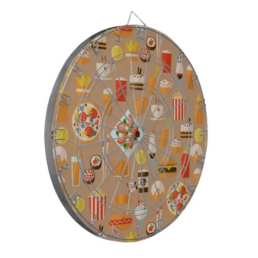 Snel eten dartbord (Voorkant Links)